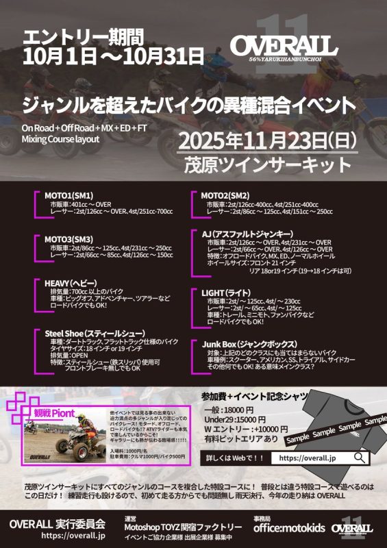 #OVERALL 2025年11月23日(日) 茂原ツインサ…（写真1）